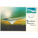 Concorde Barbara Harmer signed Concorde FDI PM 3 Mar 1969 Filton Bristol. Barbara Harmer (14