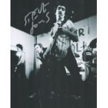 Steve Jones signed Sex Pistols 10x8 black and white photo. Stephen Philip Jones (born 3 September