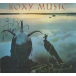 Roxy Music multisigned Avalon Album sleeve signatures included are Bryan Ferry, Phil Manzanera and