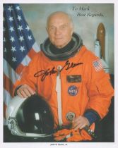 John H Glenn signed NASA 10x8 colour photo. John Herschel Glenn Jr. (July 18, 1921 - December 8,