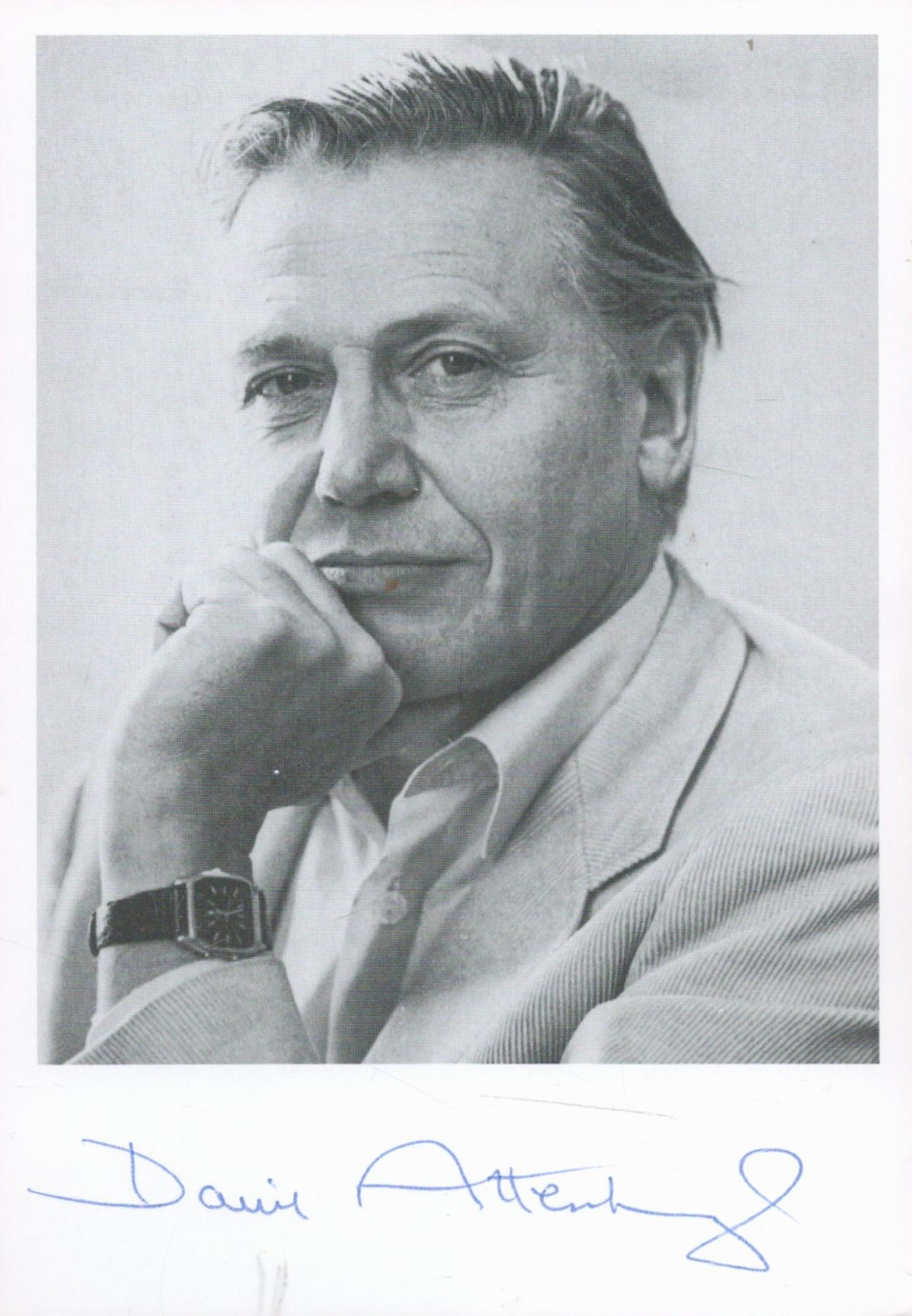 David Attenborough signed 6x4 black and white photo. Sir David Frederick Attenborough (born 8 May