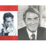 Gregory Peck signed 10x8 vintage black and white photo dedicated. Eldred Gregory Peck (April 5, 1916