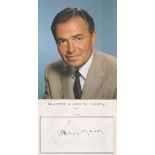 James Mason collection includes signed 8x6 white page, 7x5 signed black and white photo and two 10x8