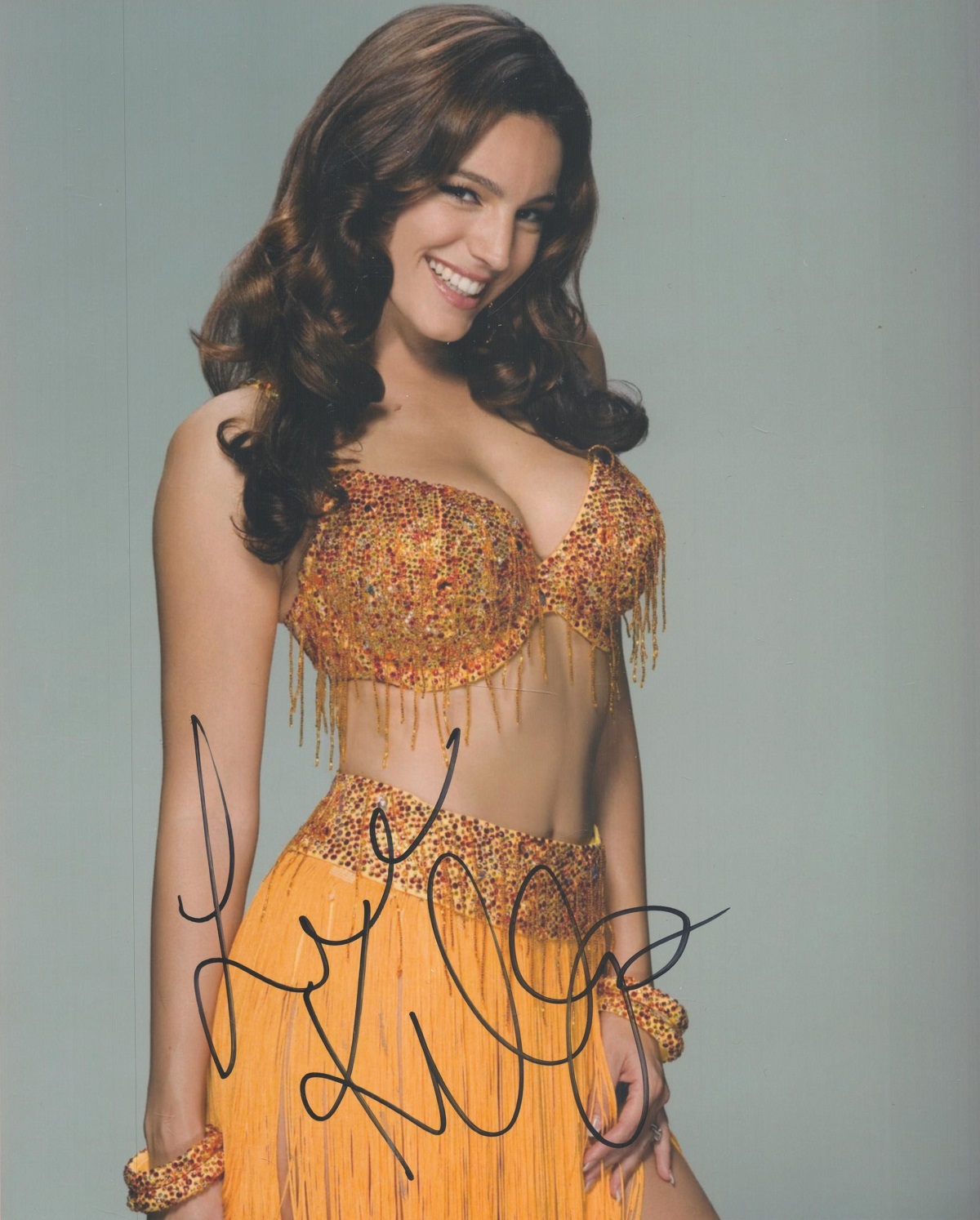 Kelly Brook signed 10x8 colour photo. Kelly Ann Parsons (born 23 November 1979), known