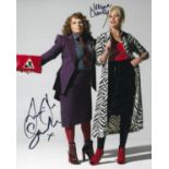 Jennifer Saunders and Joanna Lumley signed Absolutely Fabulous 10x8 colour photo. Good condition