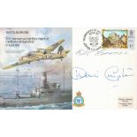 Bill Edrich and Dennis Compton signed 50TH Anniversary of first flight of the Bristol Britain