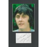 Richard Beckinsale 17x11 mounted signature display includes signed album page mounted below a colour