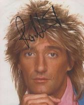 Rod Stewart signed 10x8 colour photo. Sir Roderick David Stewart CBE (born 10 January 1945) is a