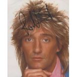 Rod Stewart signed 10x8 colour photo. Sir Roderick David Stewart CBE (born 10 January 1945) is a