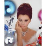 Sophia Loren signed 10x8 colour photo. Good condition Est.