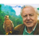 David Attenborough signed 10x8 colour photo. English broadcaster, biologist, natural historian and