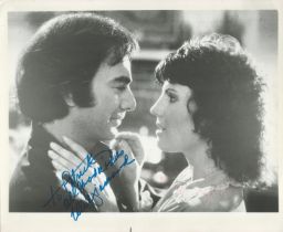 Neil Diamond signed 10x8 black and white photo dedicated. Good condition Est.