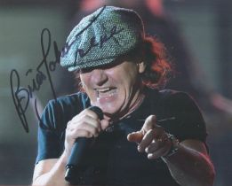 Brian Johnson signed ACDC 10x8 colour photo. Brian Francis Johnson (born 5 October 1947) is an