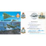 617 Squadron The Dambusters multi signed FDC signatures included are Sq. Ldr George Johnson DFM, Flt