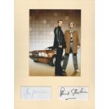 Life On Mars 16x12 mounted signature piece includes two signed album pages from Phillip Glenister