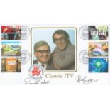 Ronnie Barker and Ronnie Corbett signed Internetstamps 2005 Classic TV official FDC. Good condition.