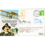 Richard Attenborough and Joanna Lumley signed 80th Ann Aeroplane flight cover. Good condition. All