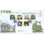 Peter Firmin signed 2014 Internetstamps Classic TV Ivor the Engine FDC. Good condition. All