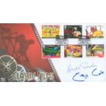 Donald Sinden and George Cole signed 2008 Classic Films Internetstamps official FDC. Good condition.