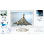 Concorde Captain Mike Bannister Signed Coming Home Concorde Final Flight To Filton FDC. An