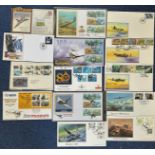 Collection of 14 Royal Air Force FDC's All Unsigned, Containing Stamps and Postmarks. Some Covers