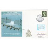 W/O George Calmers DFC DFM signed 45th anniv of Dams Raid FDC with Stamps and Postmarks. Signed in