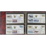 Superb Signed 75th Anniversary of RAF Collection of FDCs. RAF (75)1 - RAF (75) 30. Housed in a Red