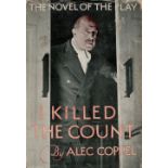 Alec Coppel I Killed The Count with complete Dust Jacket, Wrapper Hardback 1st Edition 1939 Book. We