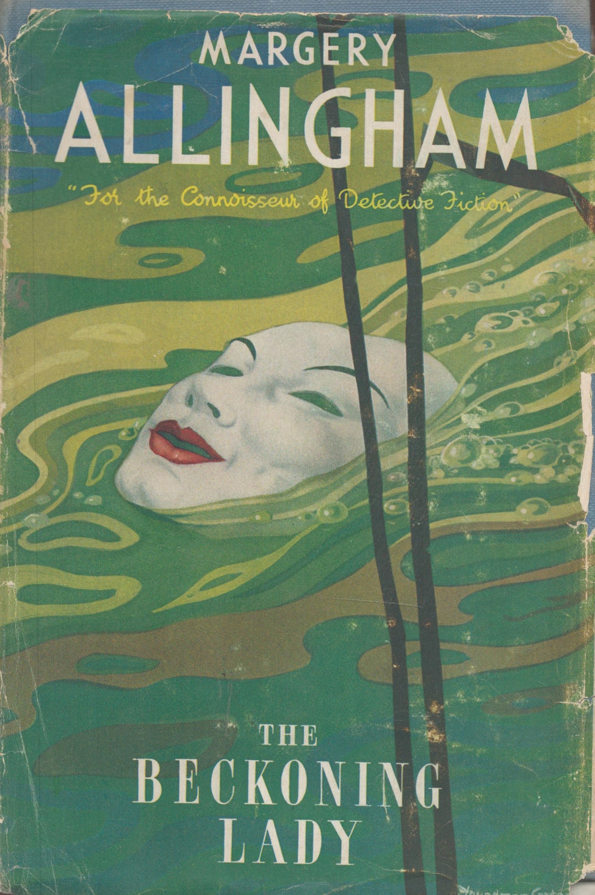 Margery Allingham. The Beckoning Lady. with complete Dust Jacket, Wrapper Hardback 1st Edition