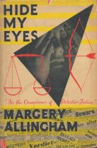 Margery Allingham. Hide My Eyes. With complete Dust Jacket, Wrapper Hardback 1st Edition1958 Book.
