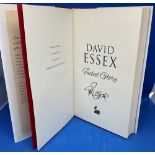 David Essex Signed First Edition, 10th impression Hardback Book Titled Faded Glory. Signed in