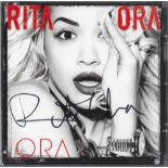 Singer, Rita Ora signed CD sleeve complete with disc for her album Ora. With a clear signature on
