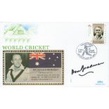 Cricket Don Bradman signed Benham 1997 World cricket legends Australian FDC dedicated to the great