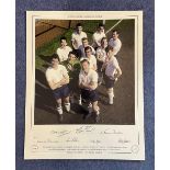 Dave MacKay, Bobby Smith, Terry Dyson, Maurice Norman, Les Allen, Cliff Jones and Peter Baker