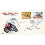 Motor Racing Stirling Moss, John Surtees, Jack Brabham signed 1973 Manx Grand Prix Isle of Man