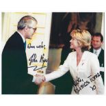John Major and Anthea Turner signed 10x8 colour photograph pictured as they shake hands. Good