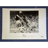 Peter Bonetti Chelsea signed 16 x 23 black and white limited edition photo. Photo shows Chelsea's