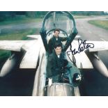 Pilot, John Peters signed 10x8 colour photograph. Squadron Leader John Peters (born 1961) is a