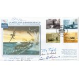 Royal Navy Submarine Museum Centenary 1901-2001 FDC Multi Signed by 6 Vice-Admirals including Sir