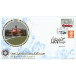 Martin Brundle signed Great Sporting Events collection FDC. 10 7 1998 Silverstone postmark. Good