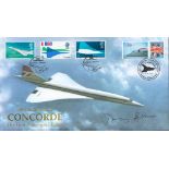 Tony Benn Signed Official internet Stamps Cover, 30th Anniv Concorde- 1st Passenger Flights FDC. 9