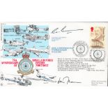 RAF Grp Cpt G Bunn MBE and ACM Sir John Thompson Signed 150th anniversary of Thomas Hardy FDC. 11 of