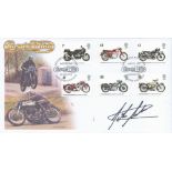 Motor Sport John Surtees signed 2005 Classic Motor Bikes Internetstamps official FDC. Good