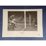 John Charles signed 16 x 23 black and white Artist Proof photo. Photo shows John Charles 'The Gentle