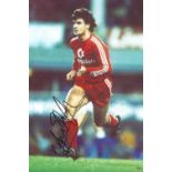 Mark Hughes signed 12x8 colour photo. During his playing career he usually operated as a forward