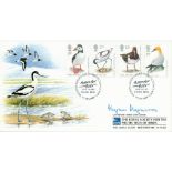 Magnus Magnusson signed RSPB FDC. 17 1 1989 Sandy Beds postmark. Good condition. All autographs come