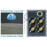 Astronomer Royal Sir Bernard Lovell signed 1999 Eclipse FDC with apollo 8 Earthrise image. Good