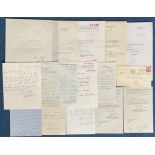 Fantastic Music and Entertainment Collection of 15 Signed Letters, Some TLS, Some ALS, Some