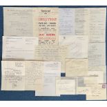 Fantastic TV and Entertainment Collection of 15 Signed Letters, Some TLS, Some ALS, Some Signature