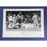 Ricky Villa Tottenham signed 16 x 23 black and white limited edition photo. Photo shows 1981 F. A.